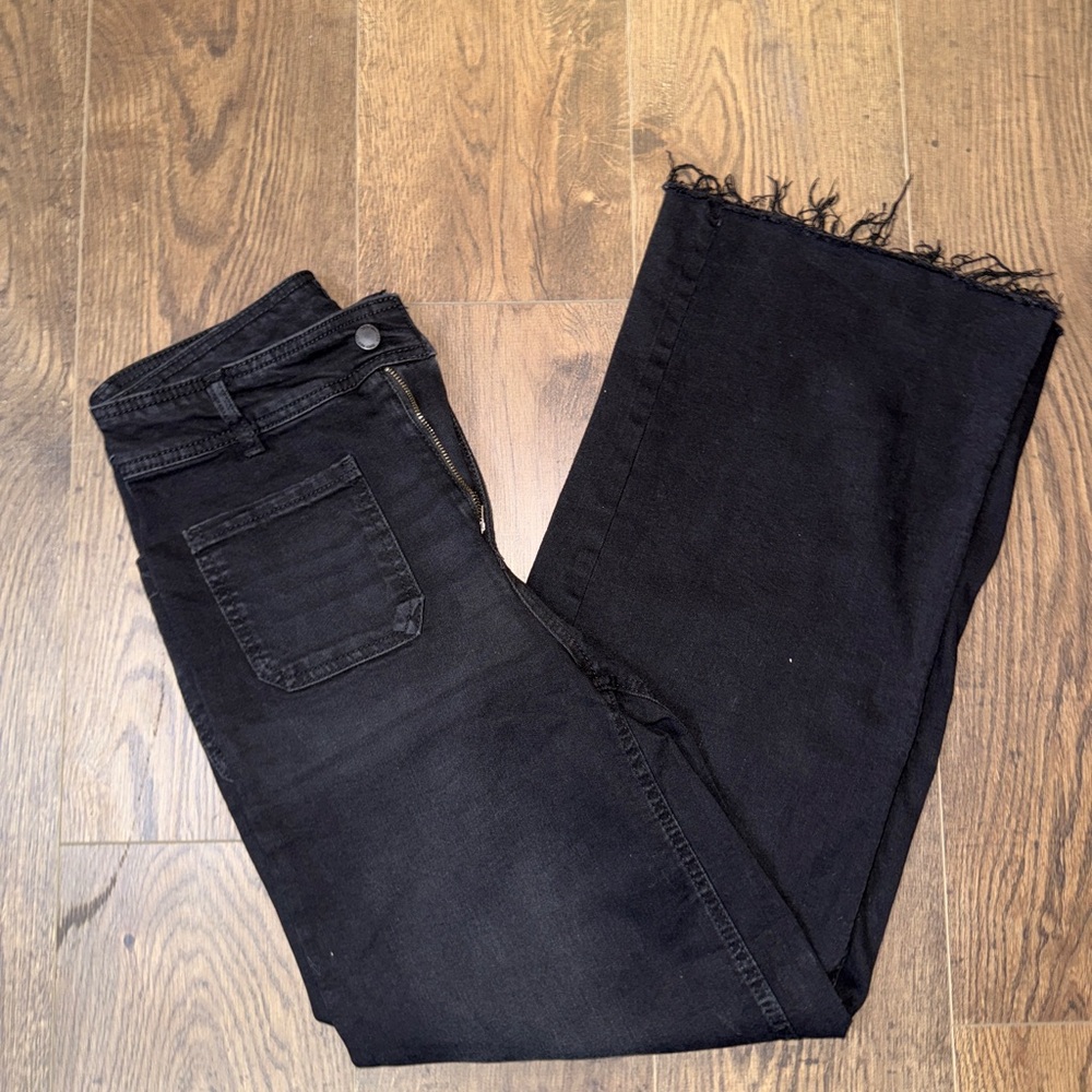 Oat New York Black Flare Jeans